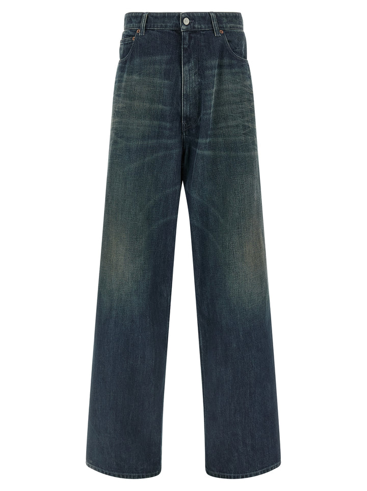 Mm6 Maison Margiela Numeric Signature Mm6 Jeans - Blu | 2ee1f590043b2e3fdbd170f4b21ba3e822a8c823