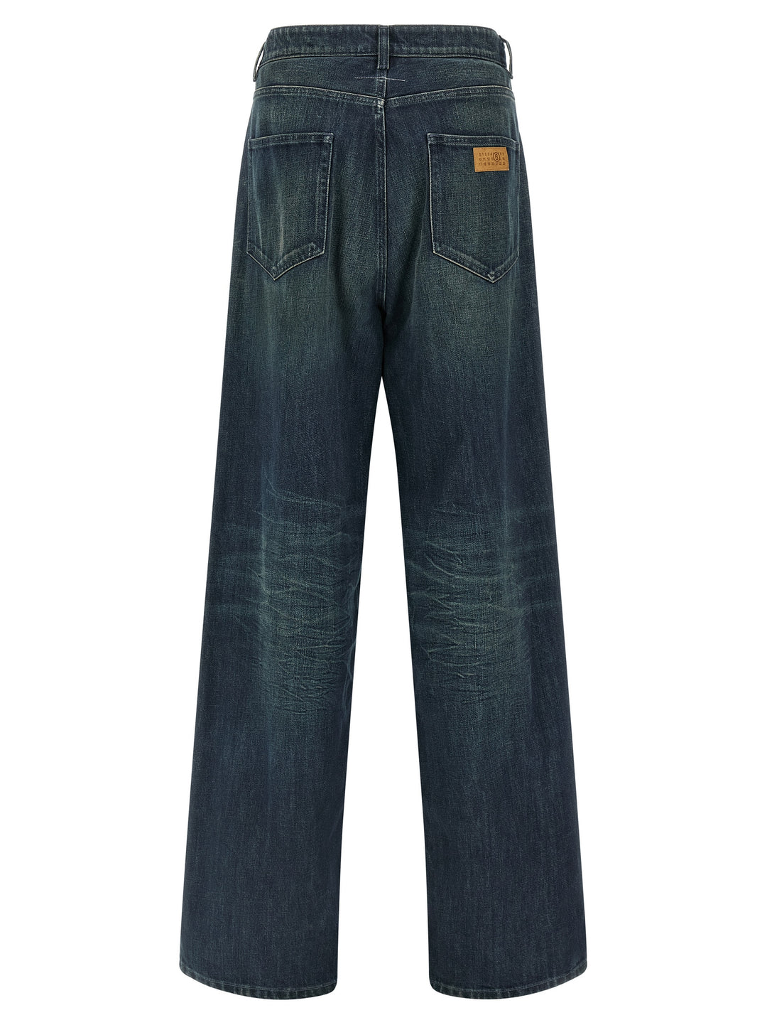 Mm6 Maison Margiela Numeric Signature Mm6 Jeans - Blu | f03c0a59d9f687aae9974499c2e2eb202218f9c9