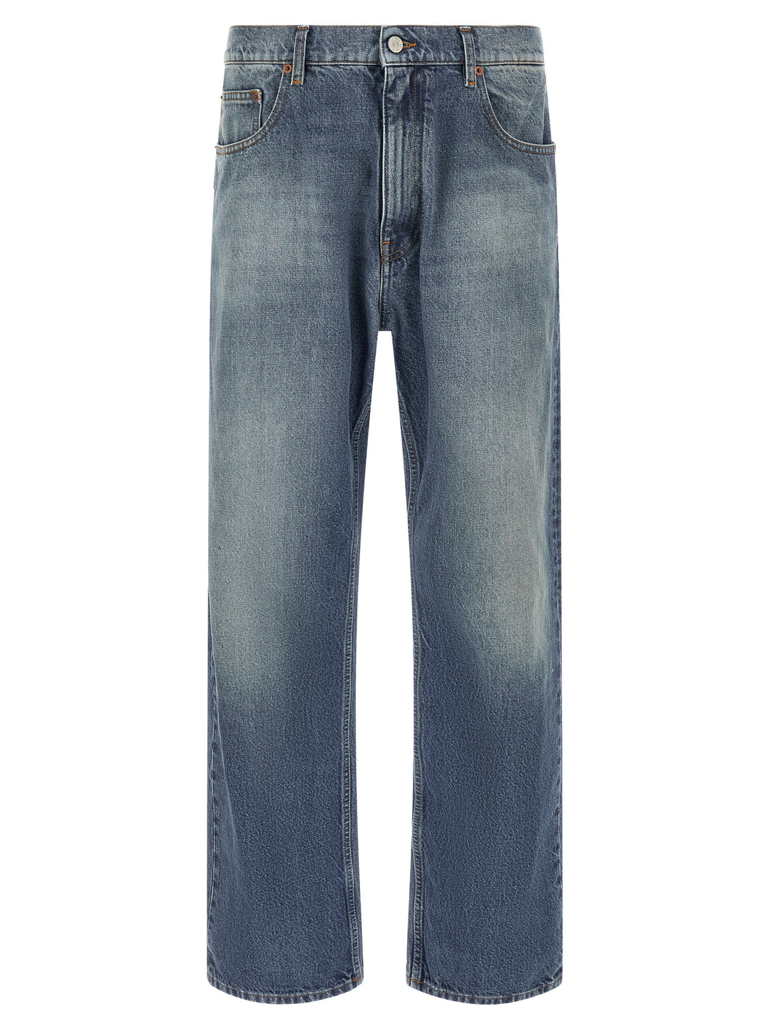 Mm6 Maison Margiela Straight Leg Jeans - Blu | 35837ab921898bfdd8e479f38caa433669f18346
