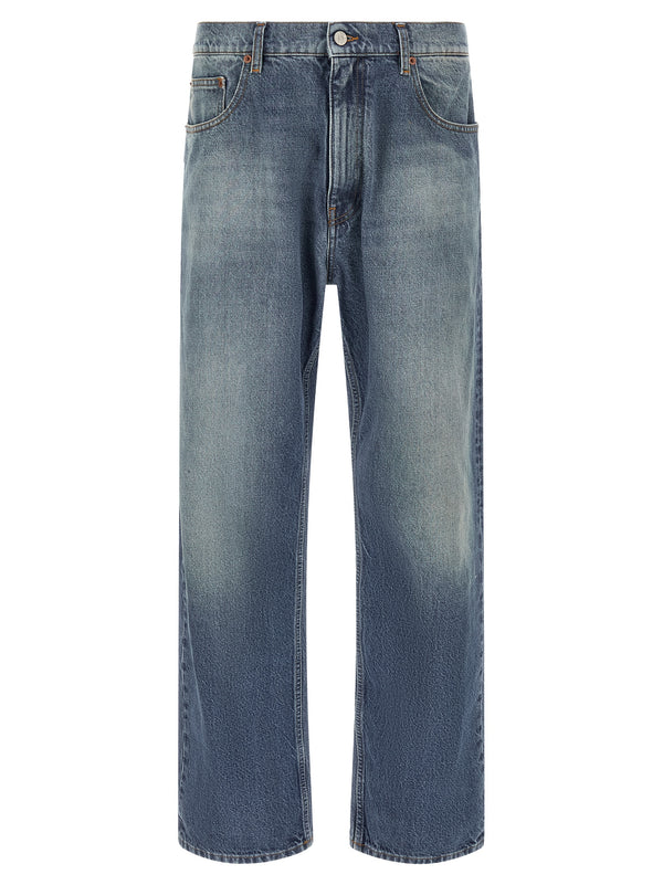 Straight Leg Jeans Blu