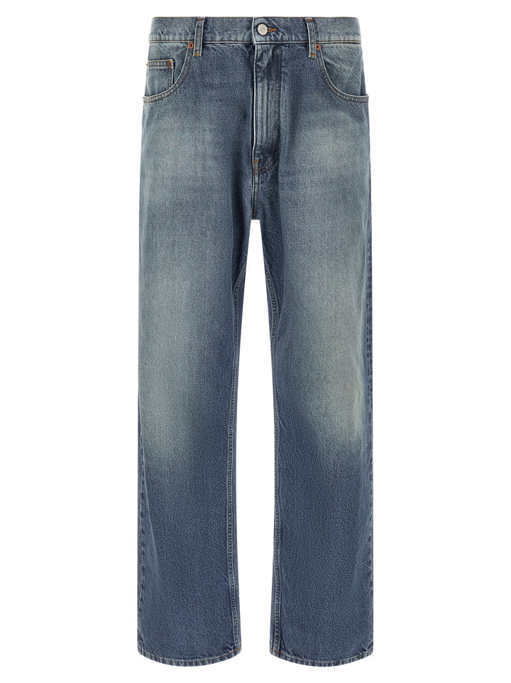 Mm6 Maison Margiela Straight Leg Jeans - Blu | 35837ab921898bfdd8e479f38caa433669f18346
