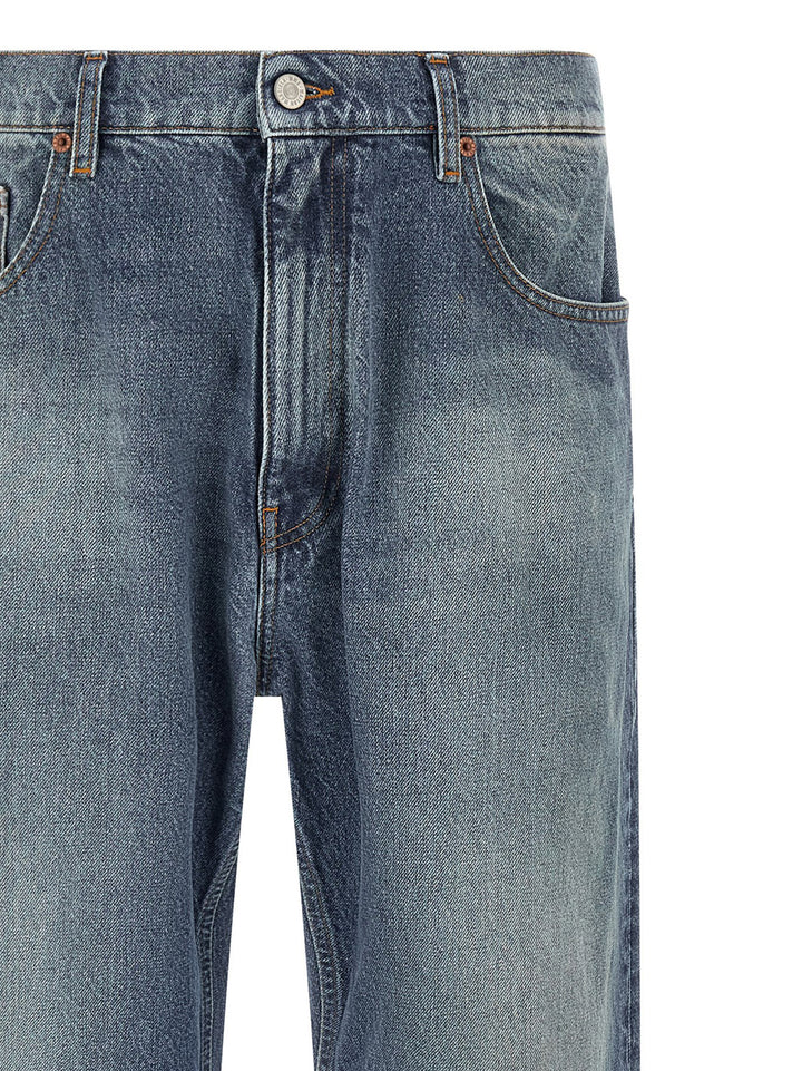 Mm6 Maison Margiela Straight Leg Jeans - Blu | 07c7a7fd7523e887e4d755a4dc7fc6e23a455a05