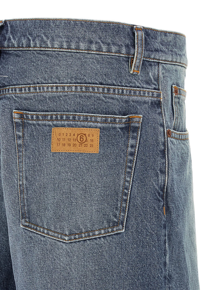 Mm6 Maison Margiela Straight Leg Jeans - Blu | 3fa10c00cda038b7c87a187537407b2d6144484f