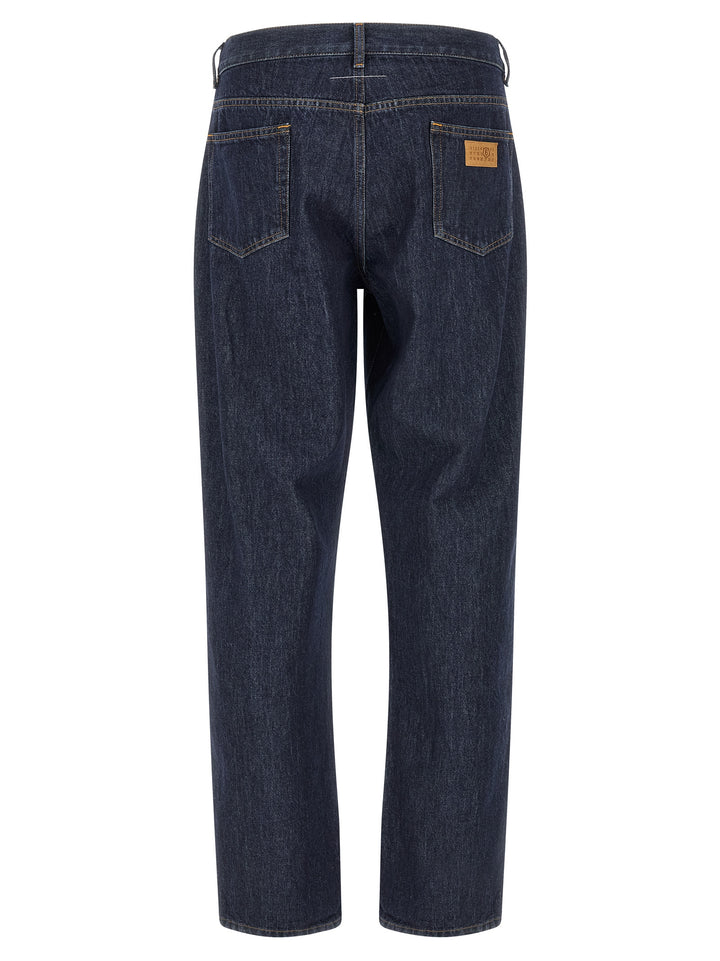 Mm6 Maison Margiela Patchwork Insert Jeans - Blu | 68138f228d29d3db6870b2240098744a5b522e18