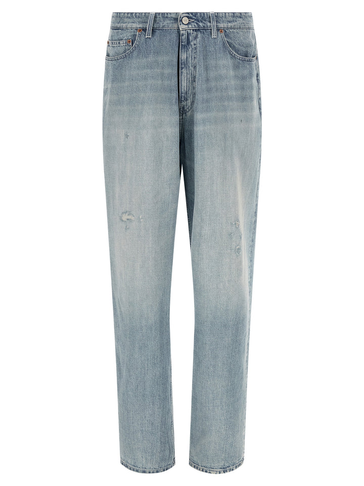 Mm6 Maison Margiela Numeric Signature Mm6 Jeans - Blu | 6b2f59b8d5278bef59758a9fd7895a8599e645f5
