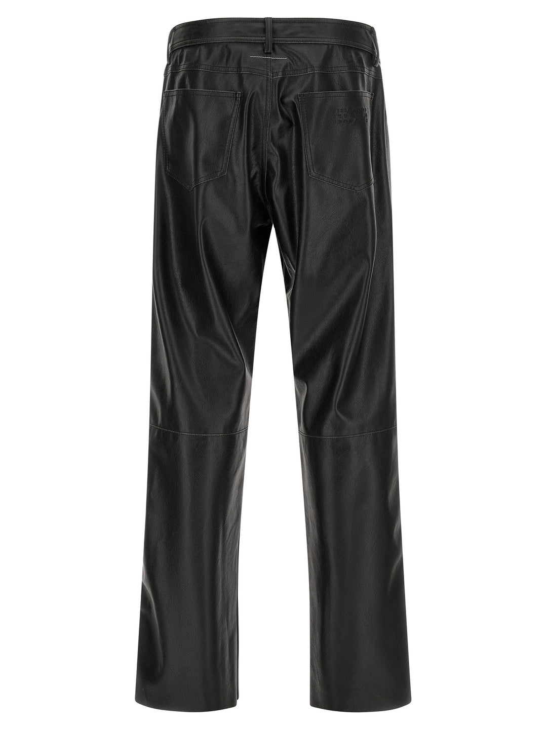 Mm6 Maison Margiela Leather-Effect Pantaloni - Nero | 4e3293fd621dba89fdb620bca2429dd3e5ac5eb3