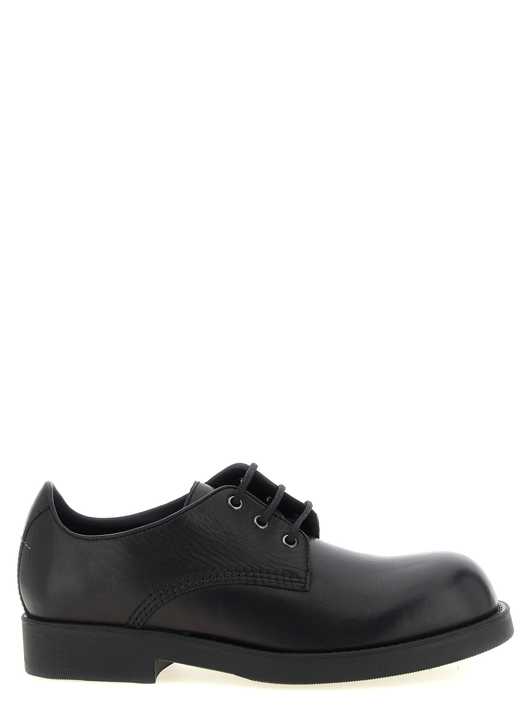 Mm6 Maison Margiela Biker Stringate - Nero | 7f6a86209fbbd9641b5af8bde864b02de2ded7f8