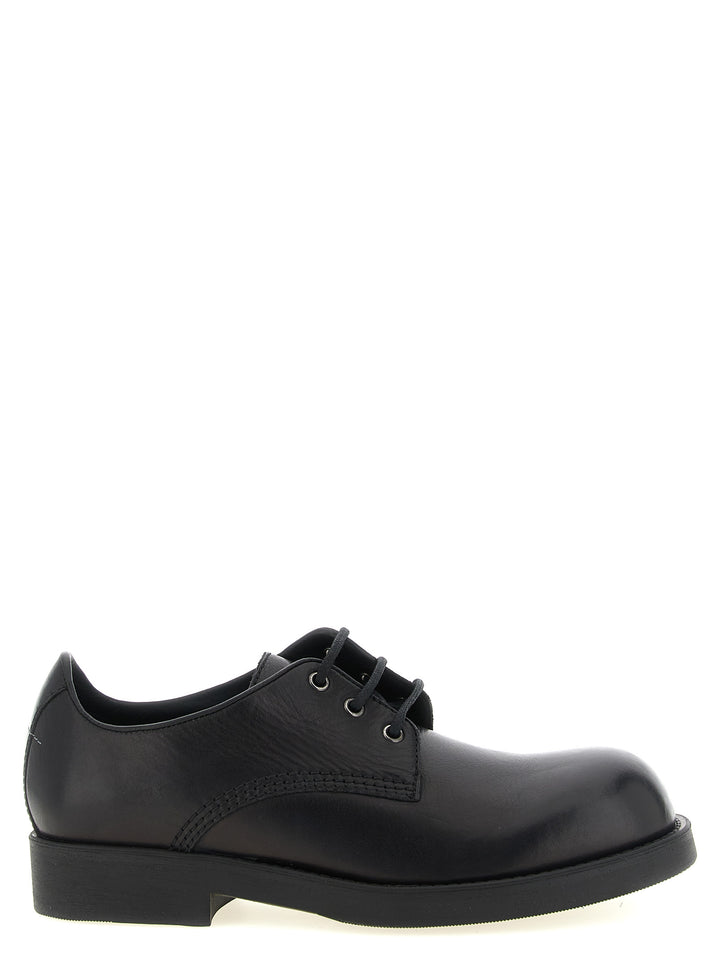 Mm6 Maison Margiela Biker Stringate - Nero | 7f6a86209fbbd9641b5af8bde864b02de2ded7f8