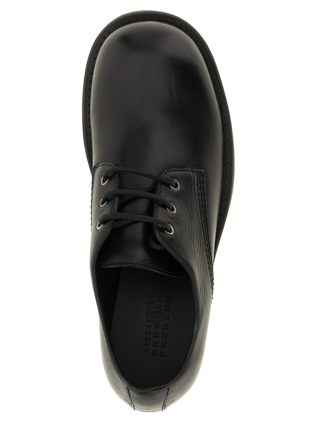 Mm6 Maison Margiela Biker Stringate - Nero | 41c1f34bed52fcc05a017f49081404677d5e3c2f