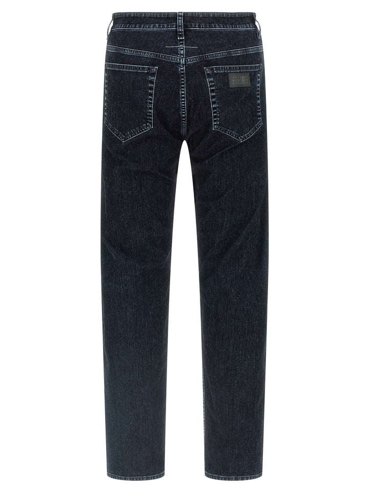Mm6 Maison Margiela Used Wash Jeans - Nero | 0a55a50a8129991c90071f995990412bc5a2711a