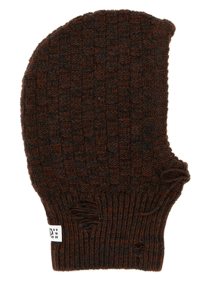 Mm6 Maison Margiela Distressed Wool Balaclava Cappelli - Multicolor | 9899a902bc318b1a7dfc1adda83149fc745c4a60