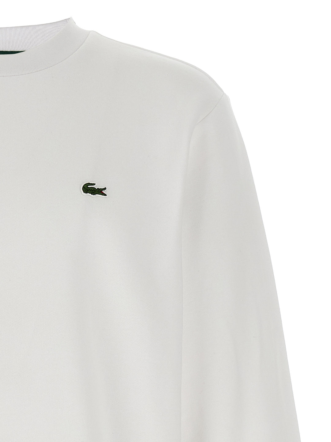 Lacoste Logo Patch Felpe - Bianco | 52c5ab06b41c101a54006048469eccda3f4358f0