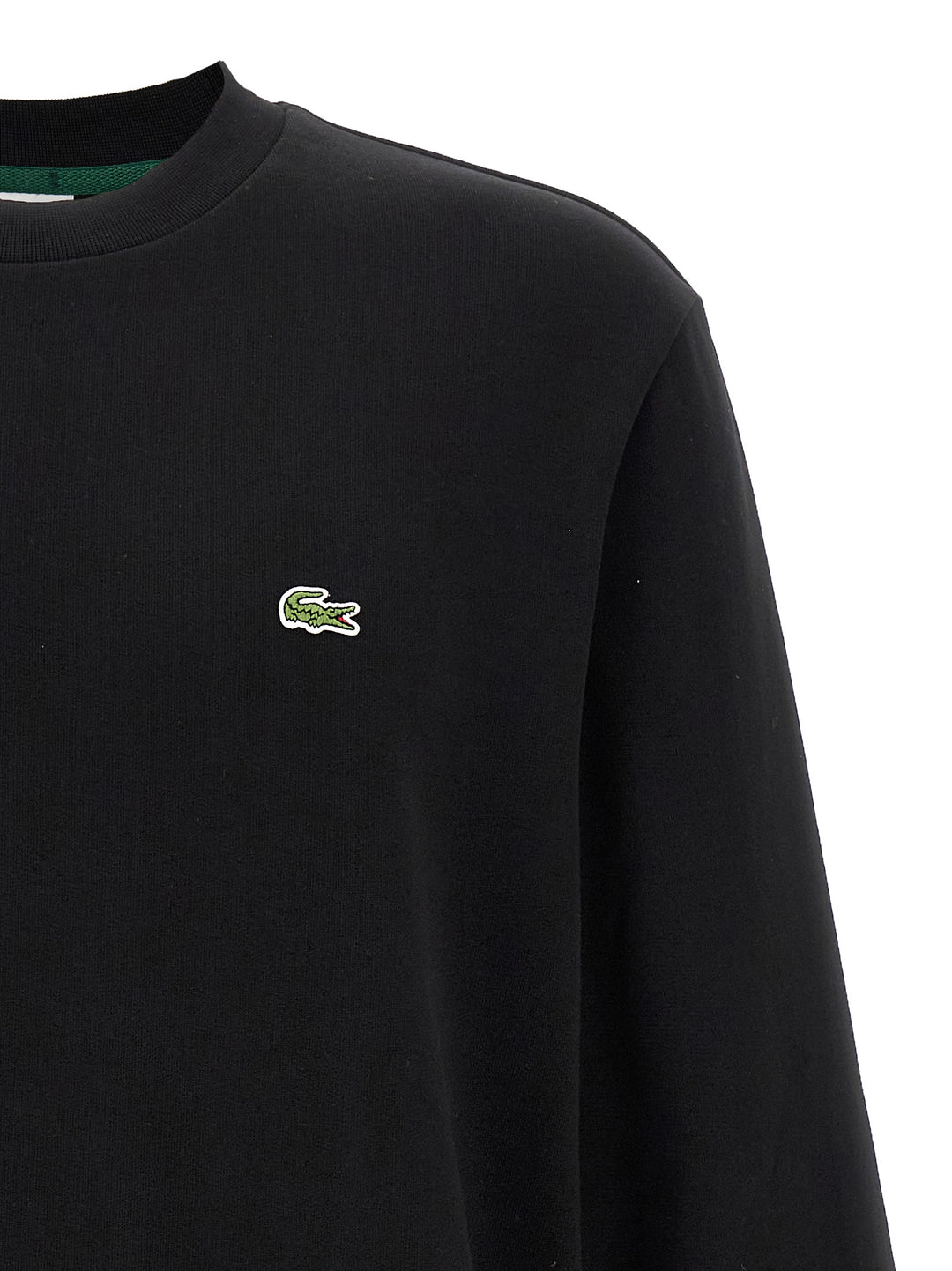 Lacoste Logo Patch Felpe - Nero | 7f47acdde1697f183eac1f0e16f805943a0e1470