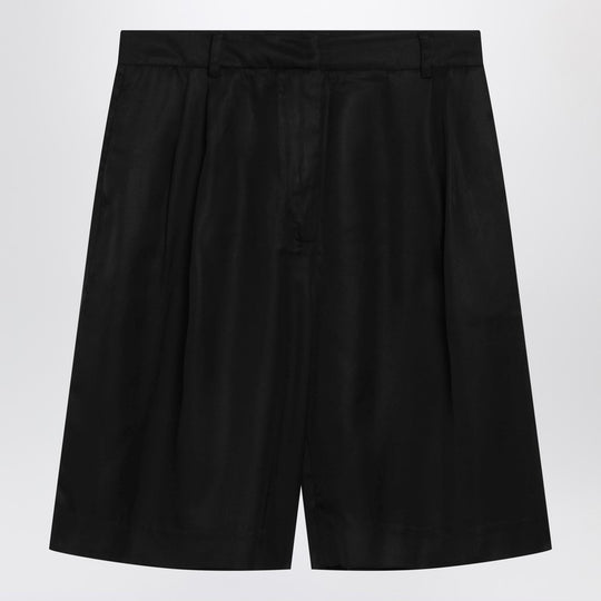 Black Oversized Bermuda Shorts