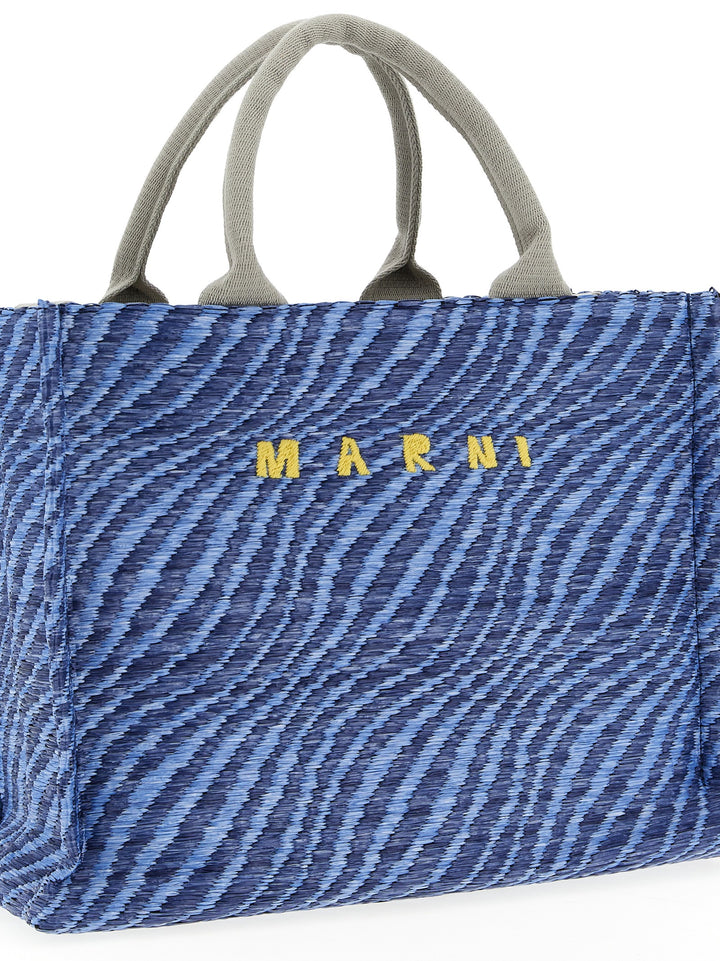Marni Raffia Handbag Borse a Mano - Blu | a1ccd7425449d797b2250cb68ffced2930a2094e