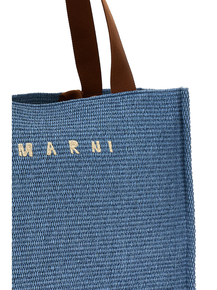 Large Shopping Bag With Logo Embroidery Tote Celeste