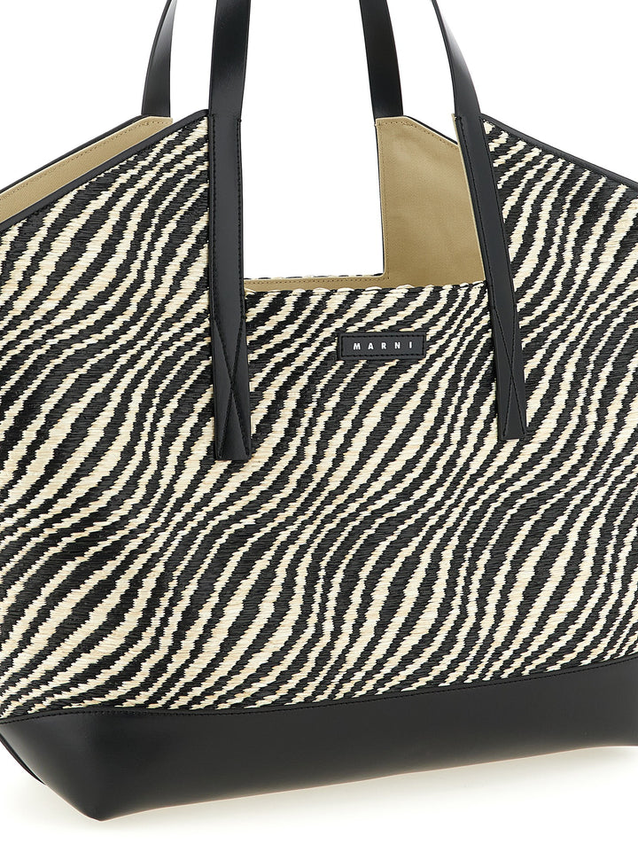 Marni Waves Tote - Nero | 9d928be1c9e3f62a07fd8b2943453b0b507ac4ac
