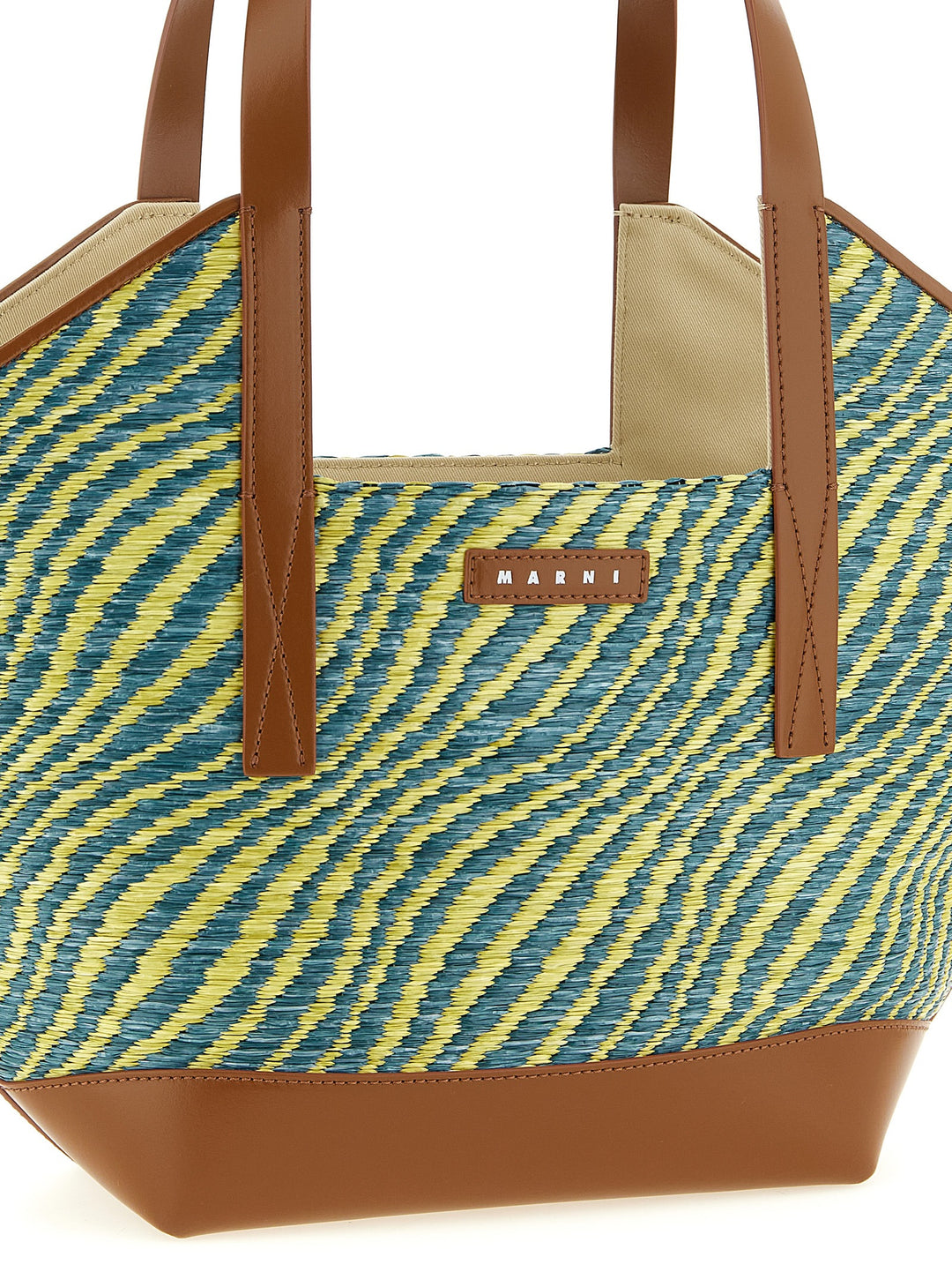 Marni Waves Piccola Tote - Verde | ea8aeac98833ff629e5ee4285299f17eef5306db