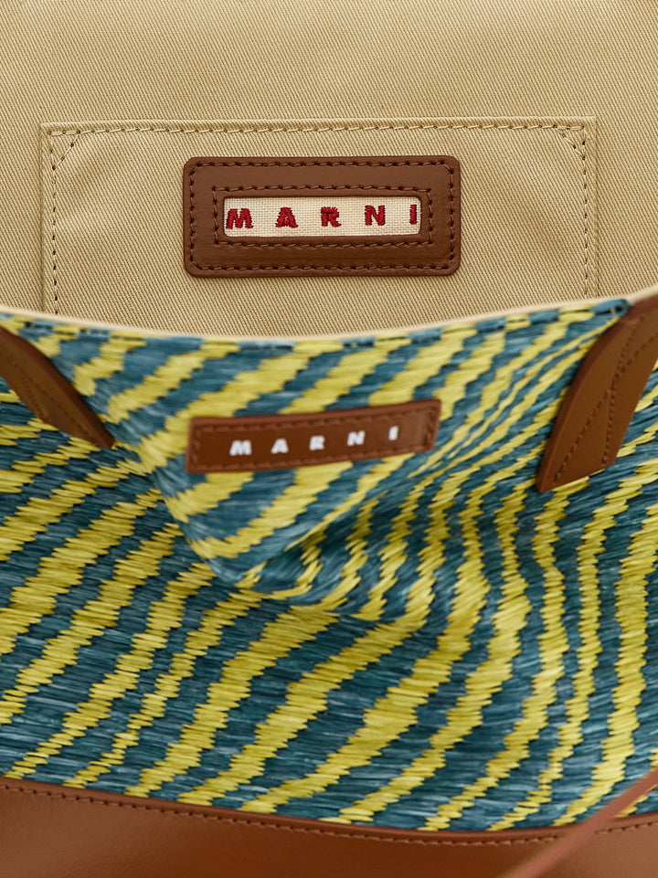 Marni Waves Piccola Tote - Verde | f730067c814a598050b0a346fbb068983bcffbc2