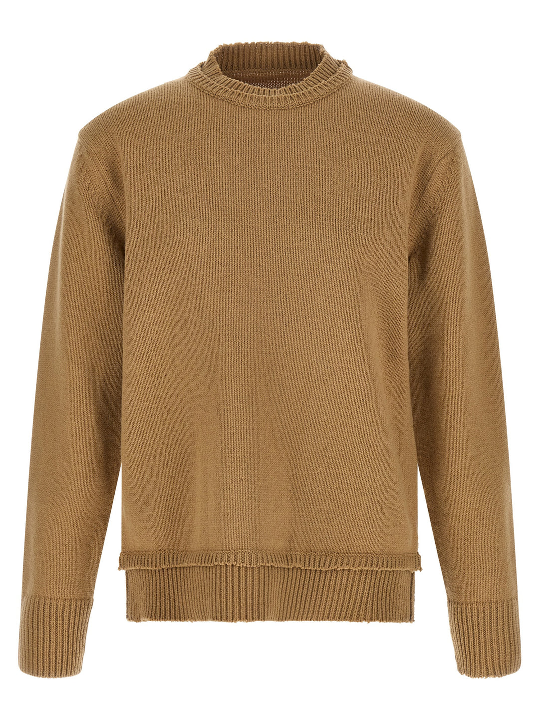 Maison Margiela Patch Sweater Maglioni - Beige | bddda7414549a2fcc148a08cdaa6793b2f6d9959