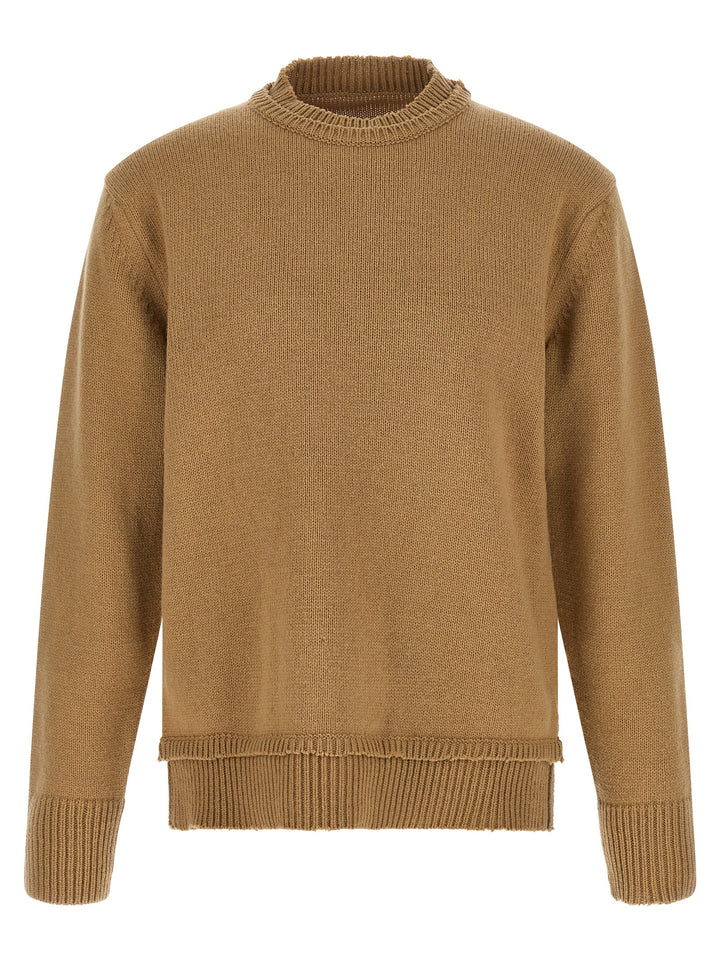 Maison Margiela Patch Sweater Maglioni - Beige | bddda7414549a2fcc148a08cdaa6793b2f6d9959