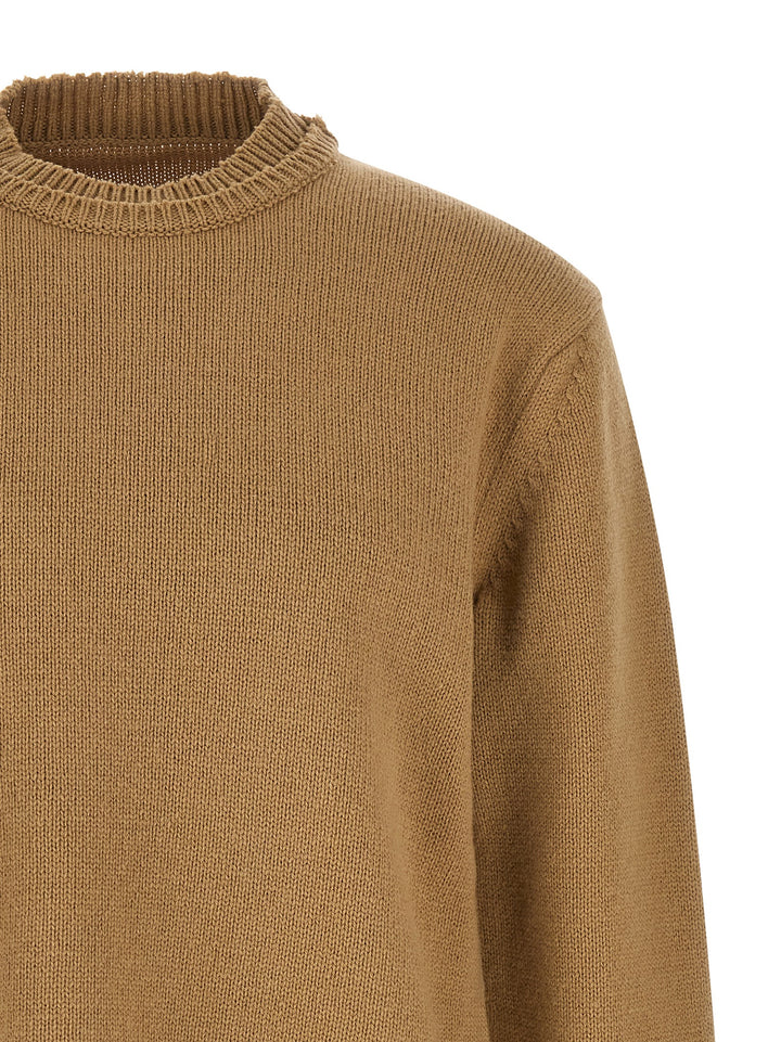 Maison Margiela Patch Sweater Maglioni - Beige | b07a86160fdec1ccfd1bef12acae954f70eaa9bd