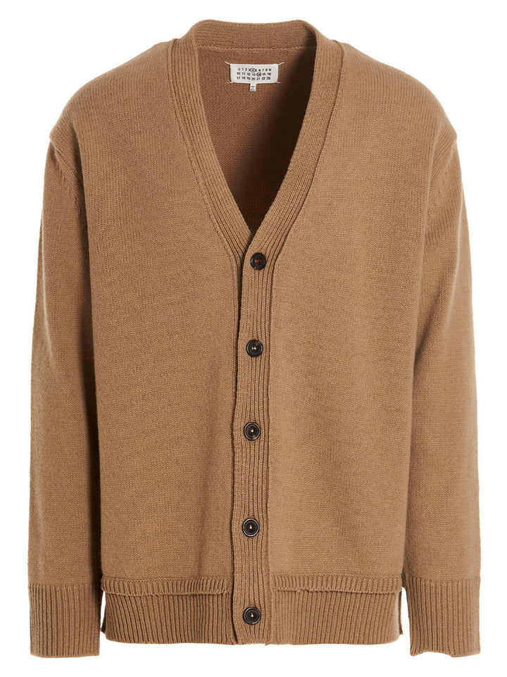 Maison Margiela Wool Cardigan Maglioni - Beige | 1782fd688bb11444593db6245dea86684b7003ea