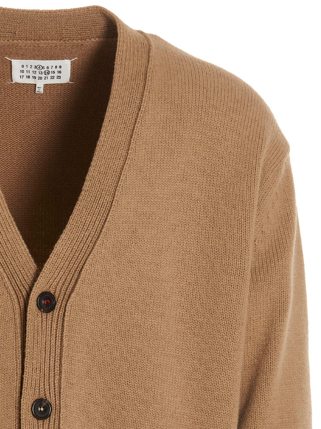 Maison Margiela Wool Cardigan Maglioni - Beige | c6f6a598452364ac0493c3f560dccbe2c585adbc
