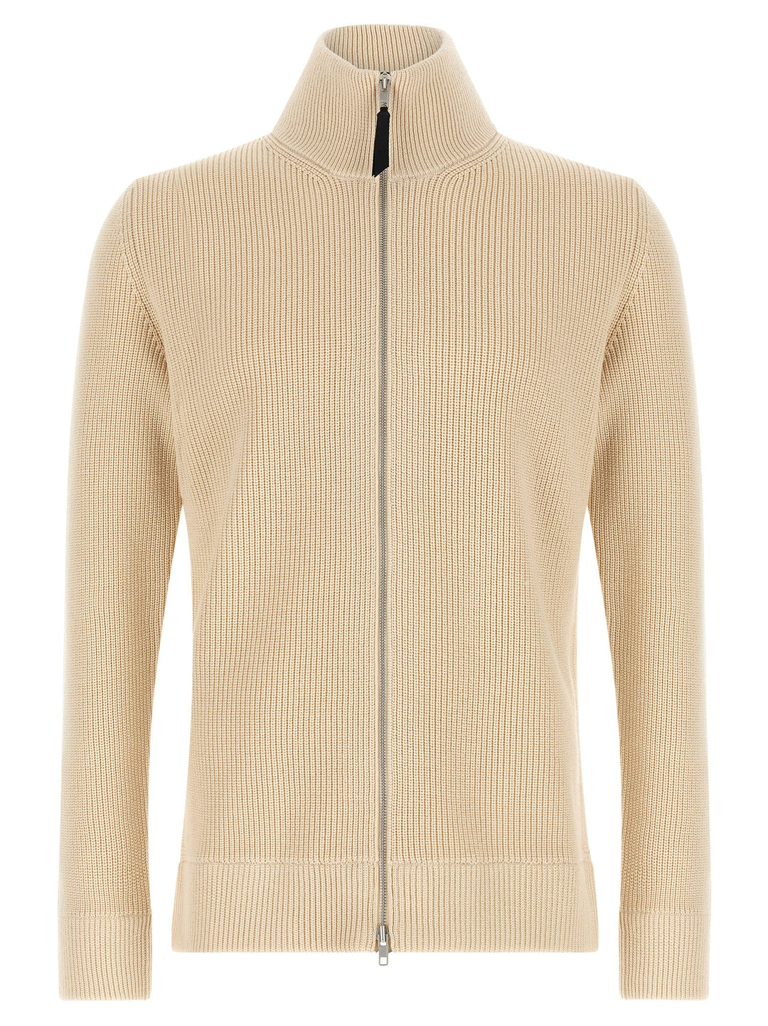 Maison Margiela Ribbed Knit Cardigan Maglioni - Beige | 35bf2733f69a129d97e2fc1bdee2912baa54cfa9