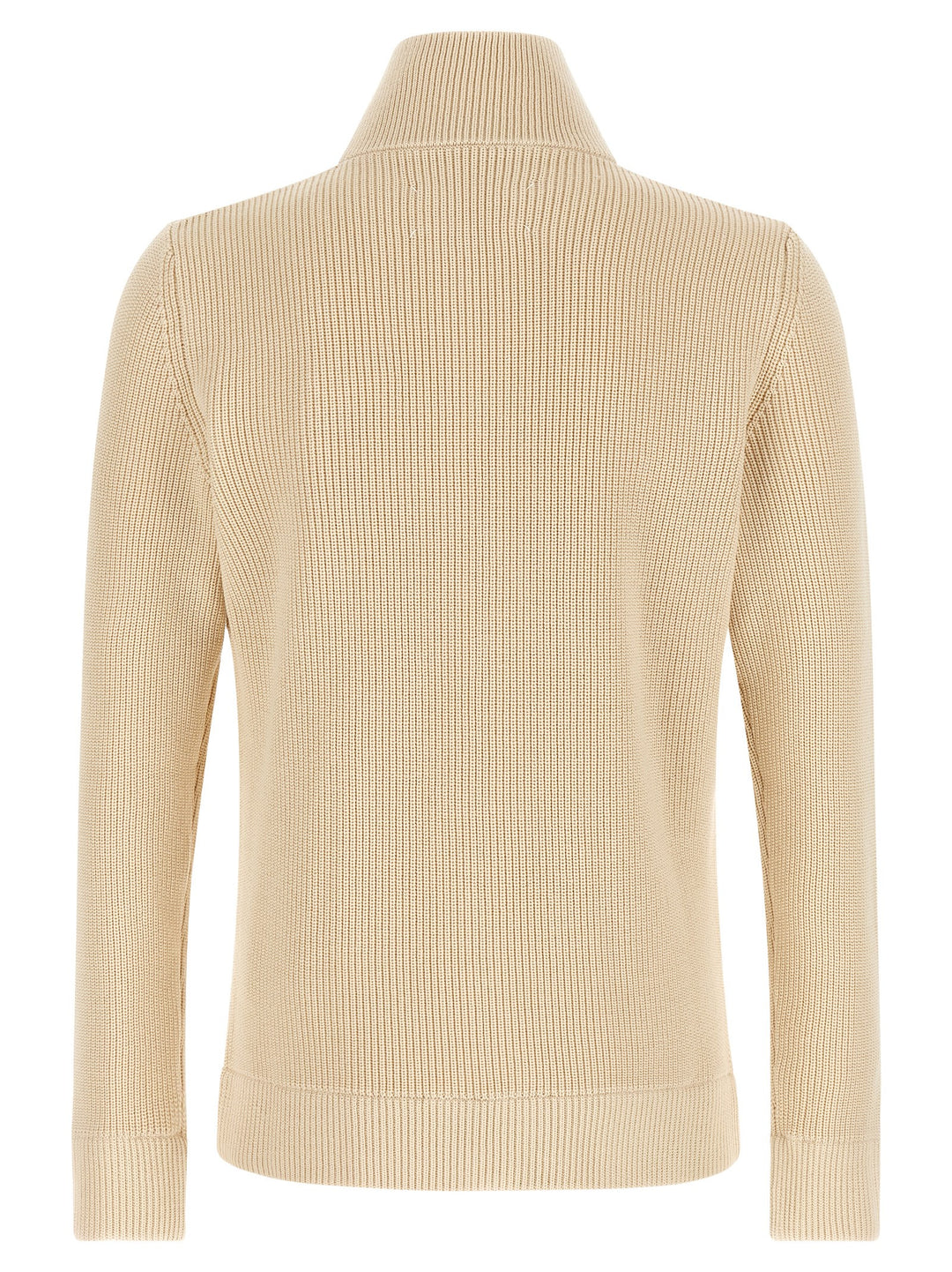 Maison Margiela Ribbed Knit Cardigan Maglioni - Beige | 68a5f1eccaf2d3ebcc5ecee13a8be9cb34df2f2f