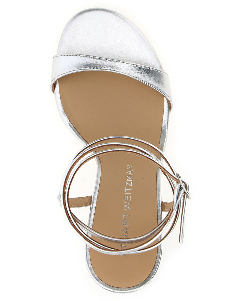 Stuart Weitzman Nudist Wrap Sandali - Silver | 6ecaf3b1c1045ae4acb6c31677faef89be73dfc7