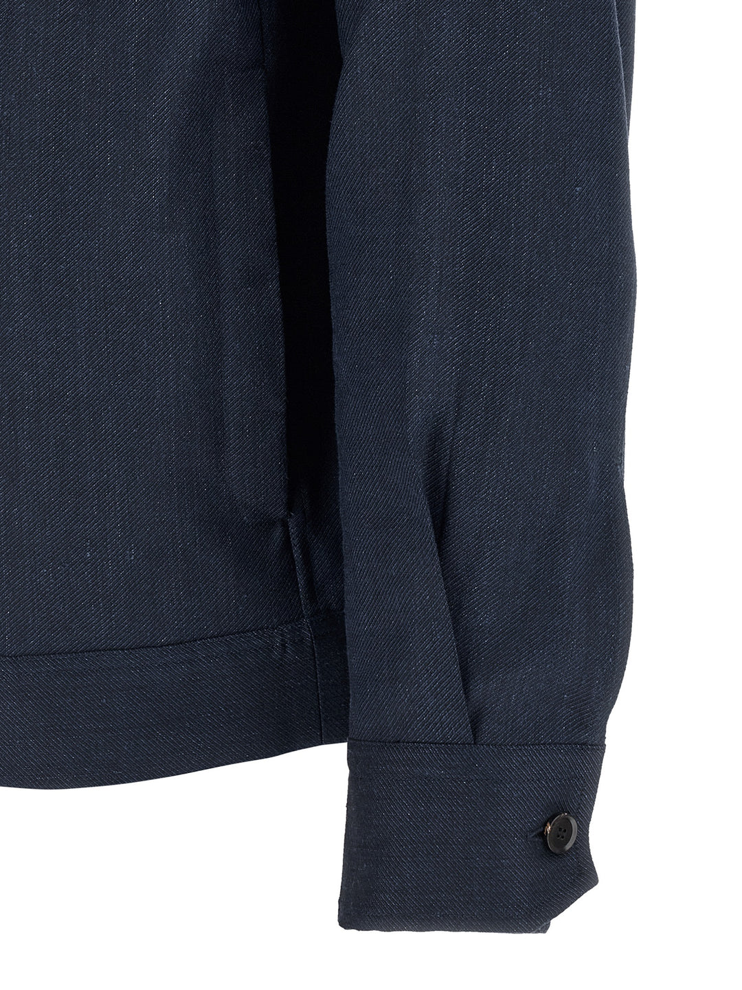 Brioni Linen Wool Blouson Puffer Jackets - Blu | 91ce4f492a340c3efe39239ef5d32a108e272563