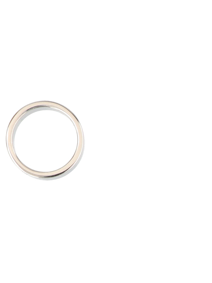 Maison Margiela Logo Ring Gioielli - Silver | 74f853c8016ec37648dc0941ef7de999f51a3abe