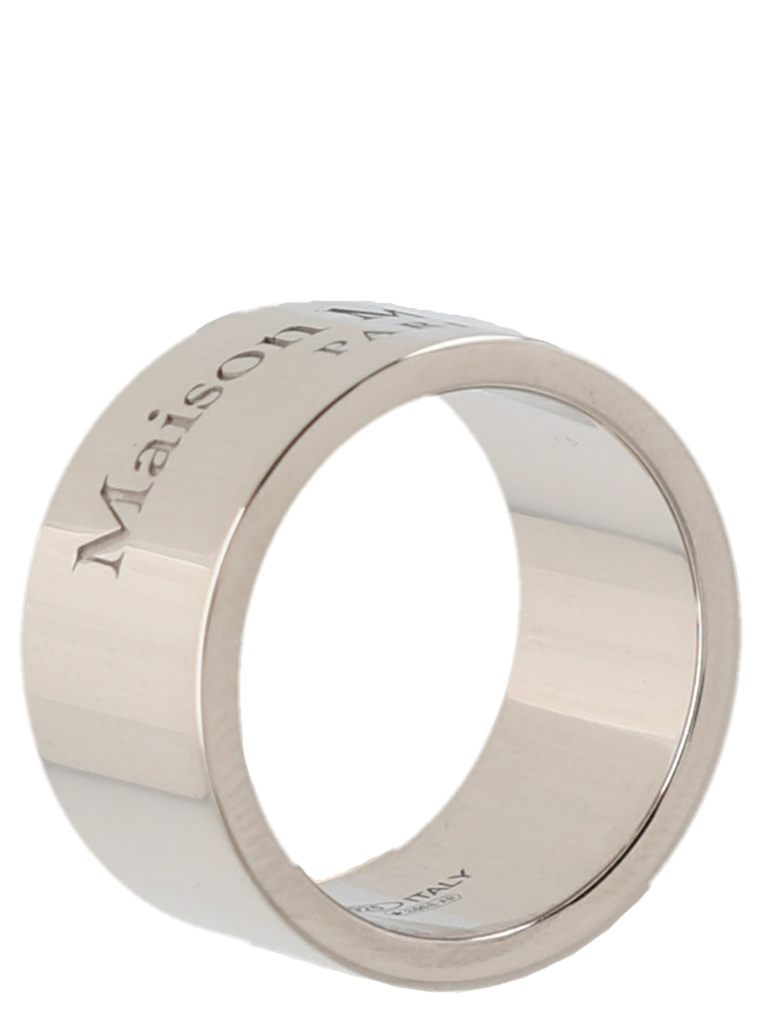 Maison Margiela Logo Ring Gioielli - Silver | 8606ca844254755ef45578fb95ce049bcb33ff46