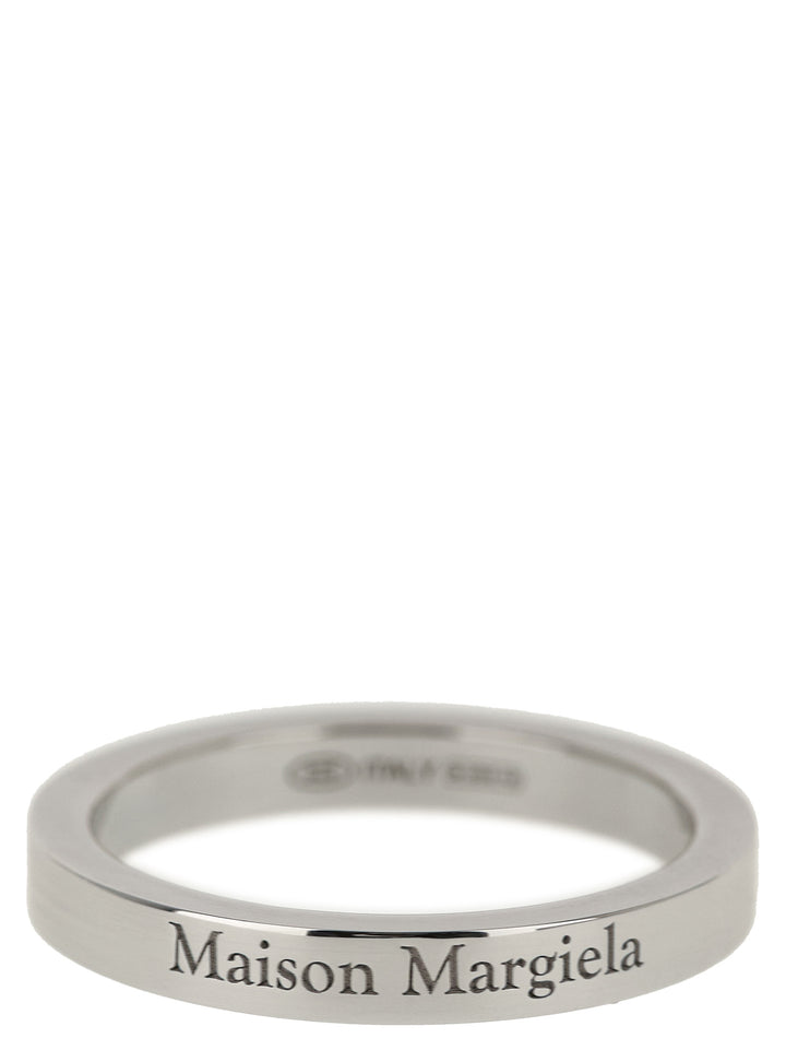 Maison Margiela Logo Ring Gioielli - Silver | c270b6226a7d3b0a41faee34bc2cf9b5a5064705