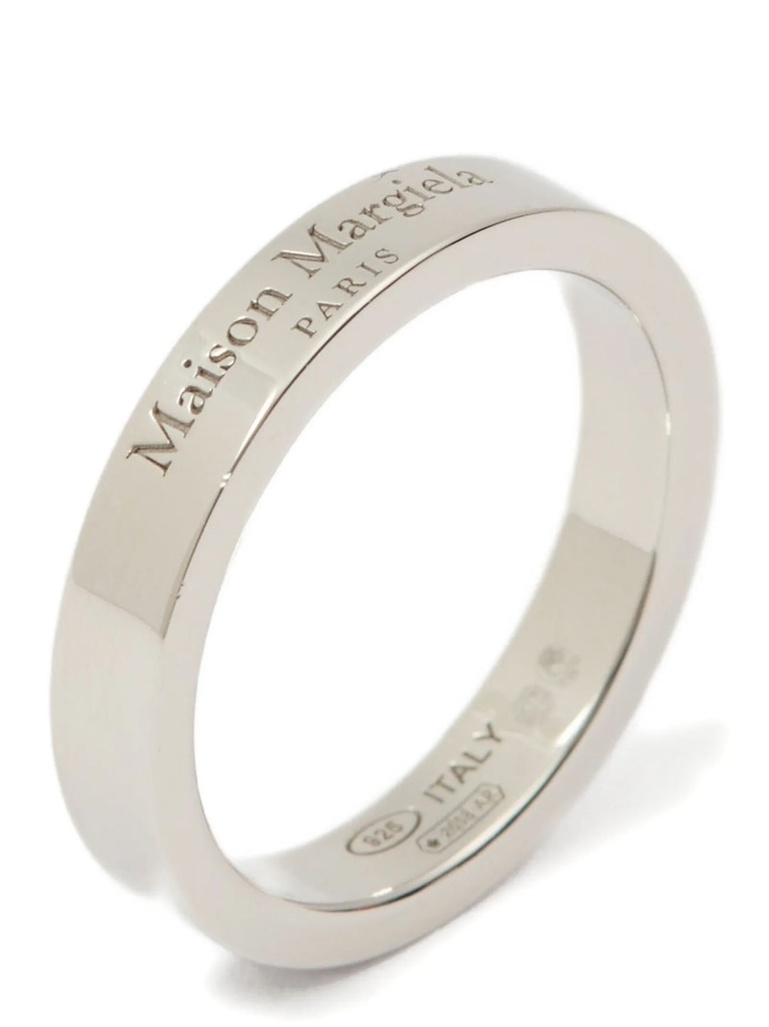Maison Margiela Logo Ring Gioielli - Silver | f424c0051742195a6fc74adea6f751dd1070b068