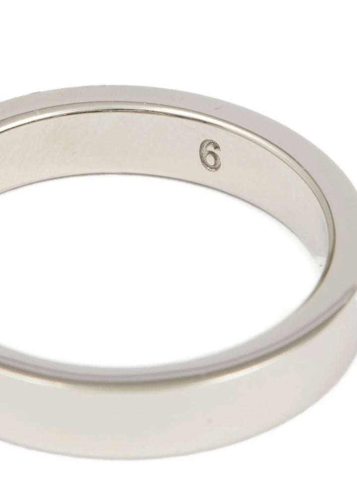 Maison Margiela Logo Ring Gioielli - Silver | 6cff0e9c6632f3a52aa8ee27f7e4e8540f6beb2c