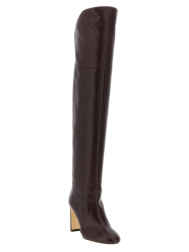 Stuart Weitzman Babette Over-The-Knee Tubo Stivali e Stivaletti - Bordeaux | c9ee409f4d0357f6178f6d31569c061de9135268