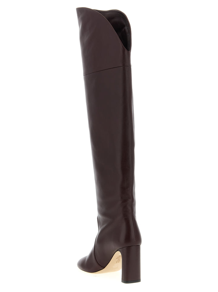 Stuart Weitzman Babette Over-The-Knee Tubo Stivali e Stivaletti - Bordeaux | ac97eaa8192876c8f3bdf51e3c75414c16829a62