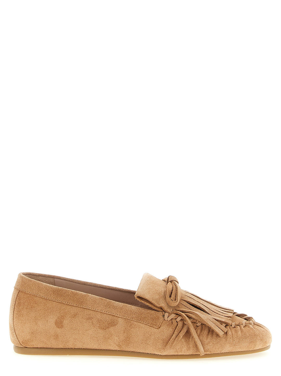 Stuart Weitzman Britt Fringe Mocassini - Marrone | 068d9332ff552ef7634387b95bd027b331173066