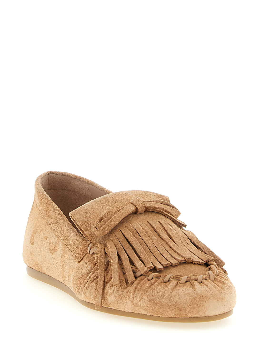 Stuart Weitzman Britt Fringe Mocassini - Marrone | d23cb532299791a7610db9ac36a7876bf3a08ede