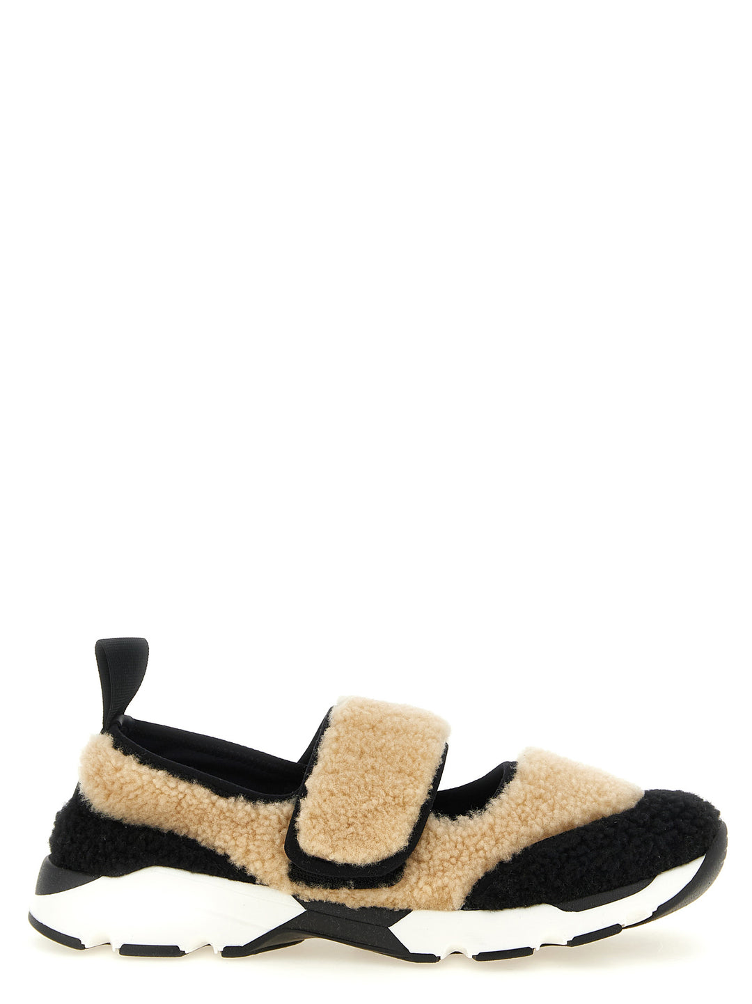 Marni Mary Jane Fur Sneakers - Bianco/Nero | 1df9d6653f4215579c9a3d5ace66bf0a15c93737