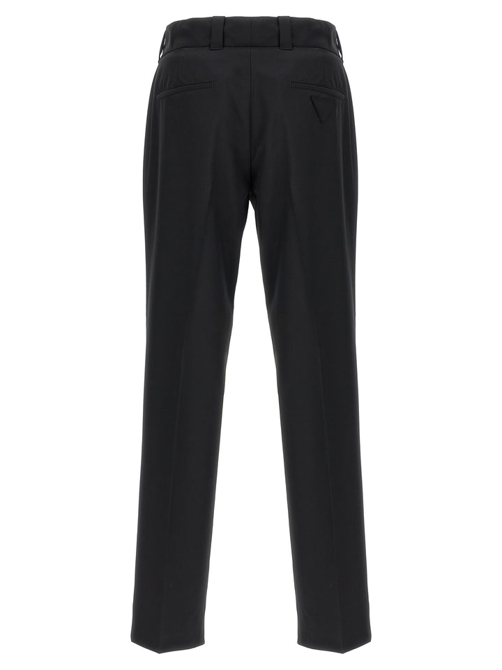 Prada Wool Pantaloni - Nero | 46e81e63df80ded415f4274361aee6c8294c2259