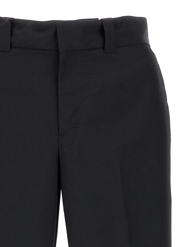 Prada Wool Pantaloni - Nero | 68a275e4e34d07247cf2d9e2b8223979b3e3fce7