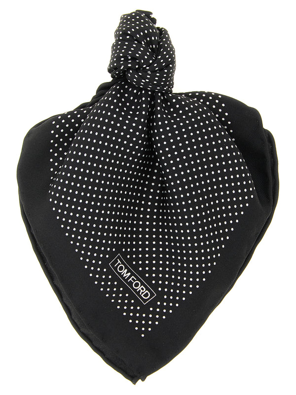 Silk Pocket Clutch Bag Cravatte Nero