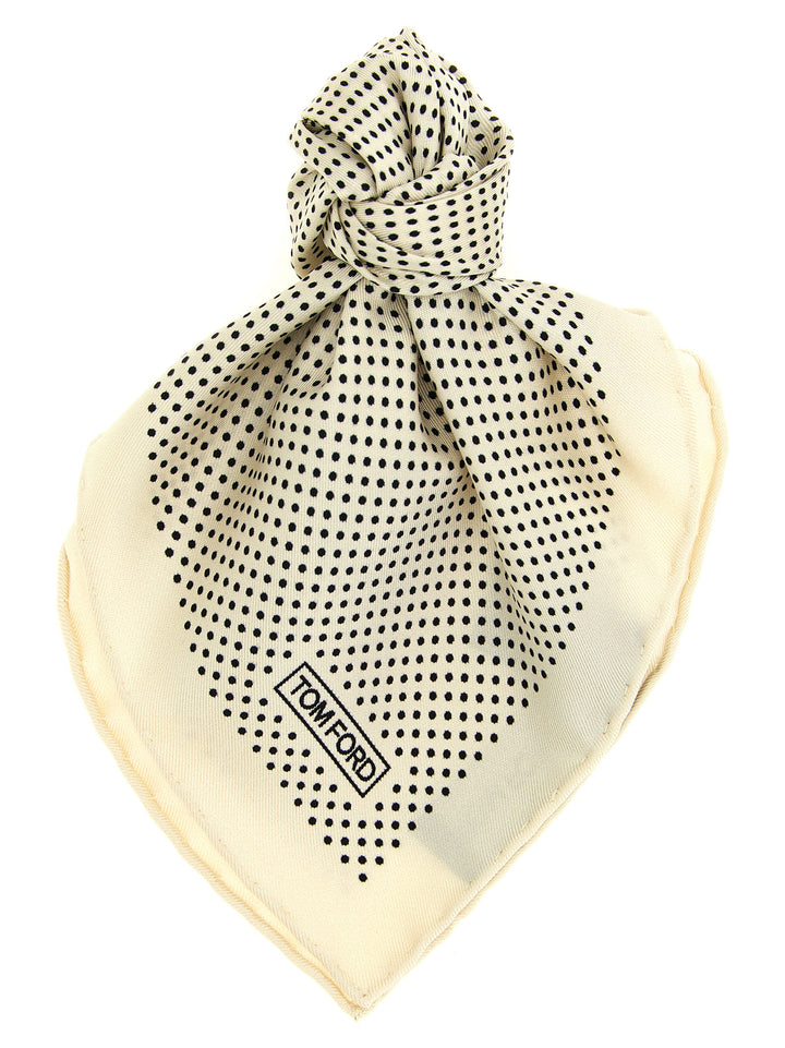 Tom Ford Silk Pocket Clutch Bag Cravatte - Bianco/Nero | 571b6e7b6d89ae421c6397267962c96a9b30f6dc
