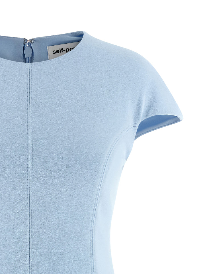 Self Portrait Blue Crepe Lace Abiti - Celeste | de9bea3eb3fcb91e78cae0e0e509220d0f745ff1