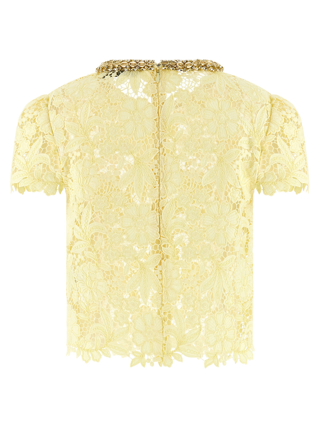 Self Portrait Yellow Lace Top - Multicolor | 407ad0fc4a4fde85d9cd636b1619462dbecb8524