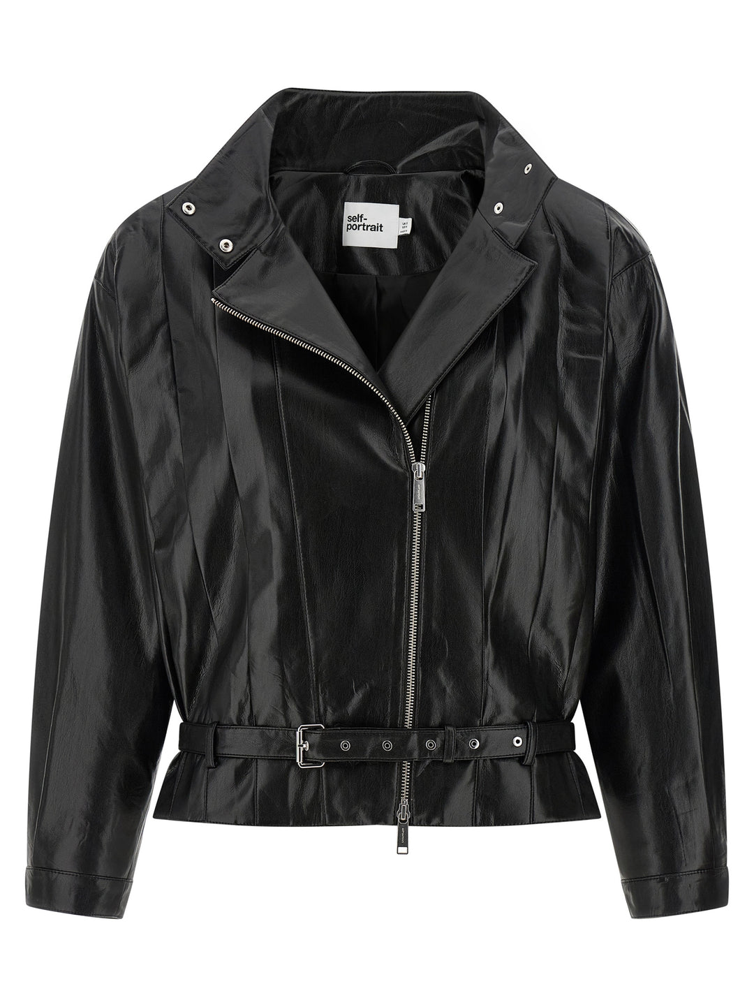 Self Portrait Biker Jacket Puffer Jackets - Nero | 5db60b4c8551ea82863daaa86d84c45e11f4c02c