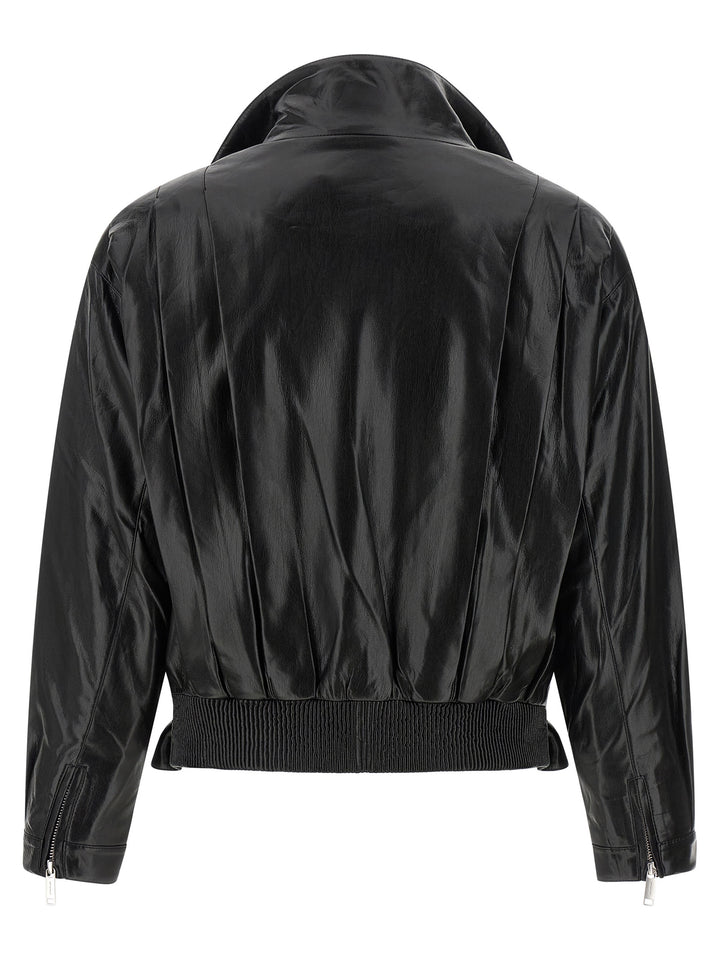 Self Portrait Biker Jacket Puffer Jackets - Nero | b6fc06313967c3ef9d6dce7b39e711a5fb8dbe14